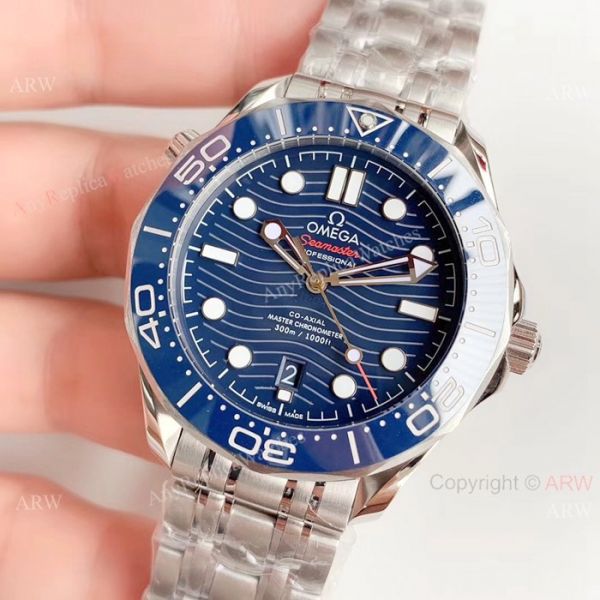 (OM) Omega Seamaster Diver 300M Master James Bond Watch Replica / SS Blue Dial (OM) Omega Seamaster Diver 300M Master James Bond Watch Replica / SS Blue Dial