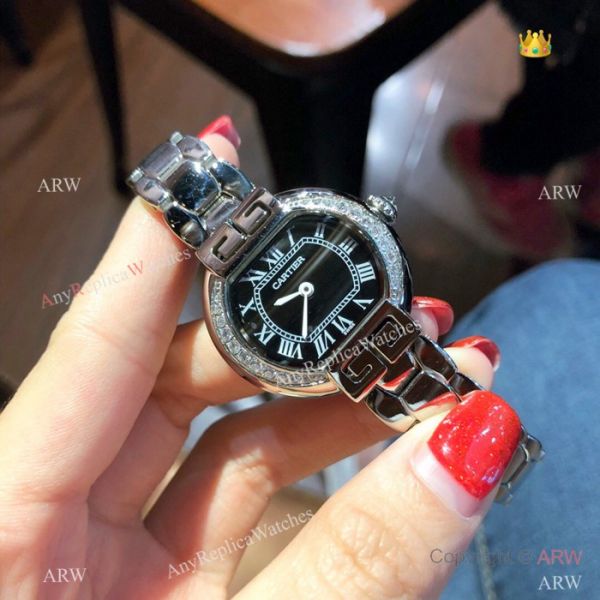 Rotonde de Cartier Stainless Steel White Watch 28mm Lady Rotonde de Cartier Stainless Steel White Watch 28mm Lady