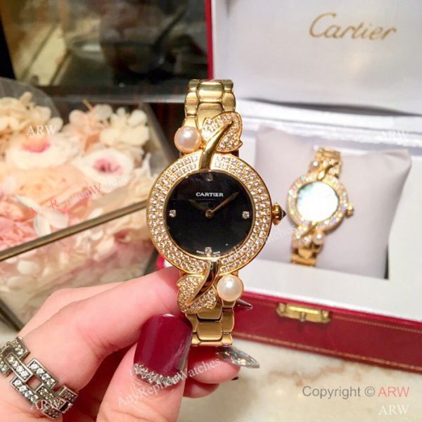 Swiss Quality Cartier Sapphire glass Yellow Gold Watch 33mm Swiss Quality Cartier Sapphire glass Yellow Gold Watch 33mm