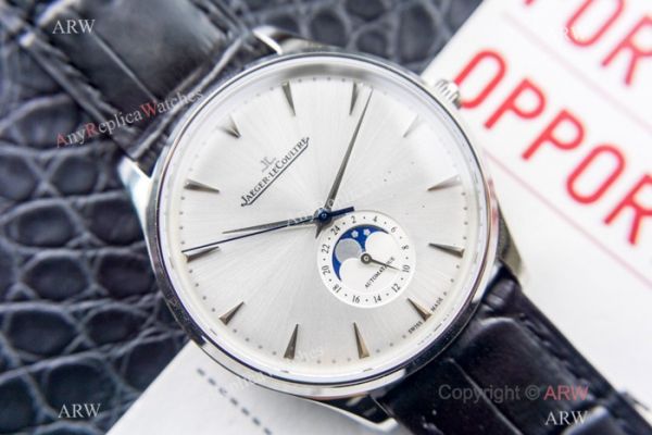 Swiss Copy Jaeger-LeCoultre Master Ultra Thin Moon Watch 39mm SS Silver Face Swiss Copy Jaeger-LeCoultre Master Ultra Thin Moon Watch 39mm SS Silver Face
