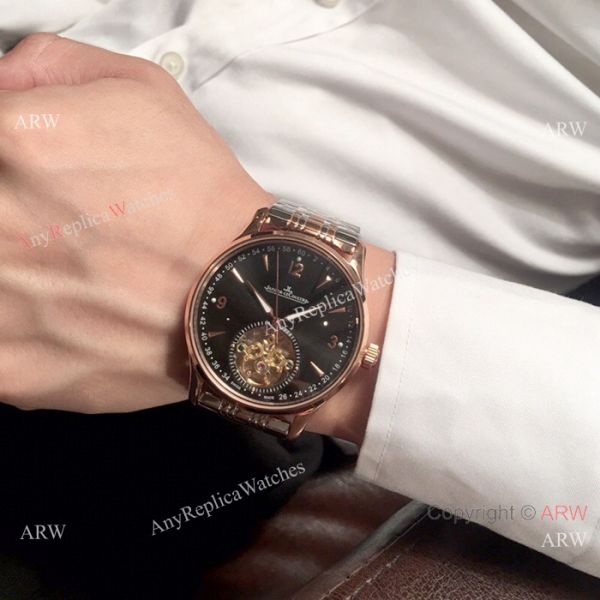 Best Copy Jaeger-LeCoultre Two Tone Rose Gold Tourbillon Watch 42mm Best Copy Jaeger-LeCoultre Two Tone Rose Gold Tourbillon Watch 42mm