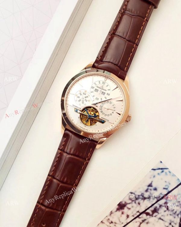 Jaeger-LeCoultre Perpetual Calendar Copy Watches SS Black Dial Jaeger-LeCoultre Perpetual Calendar Copy Watches SS Black Dial