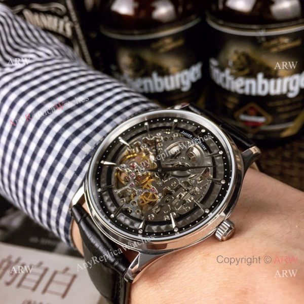 High Quality Copy Jaeger LeCoultre Stainless Steel Skeleton Dial Watches High Quality Copy Jaeger LeCoultre Stainless Steel Skeleton Dial Watches