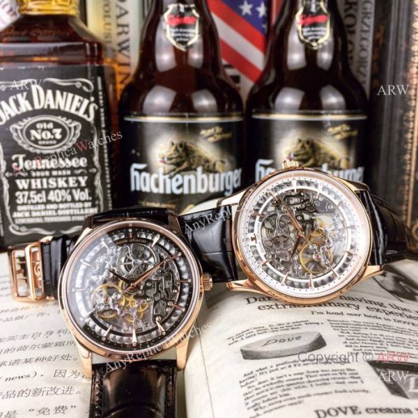 Best Quality Replica Jaeger-LeCoultre Skeleton Rose Gold Men Watch Best Quality Replica Jaeger-LeCoultre Skeleton Rose Gold Men Watch