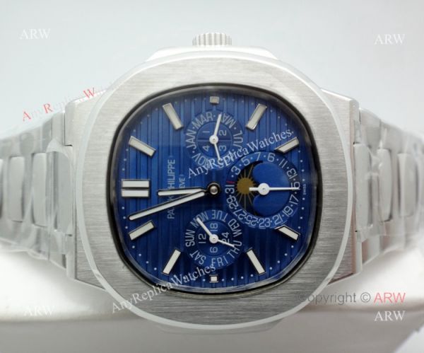 Copy Patek Philippe Nautilus Perpetual Calendar Men Watch Stainless Steel Blue Face Copy Patek Philippe Nautilus Perpetual Calendar Men Watch Stainless Steel Blue Face