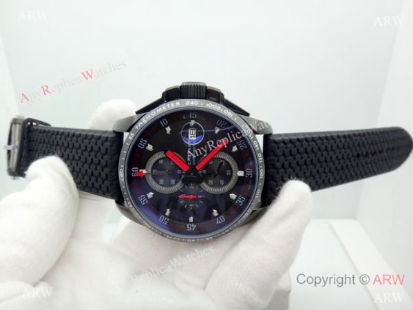 Fake Chopard Alfa Romeo Chronograph Black Dial Watch Red Hands Fake Chopard Alfa Romeo Chronograph Black Dial Watch Red Hands