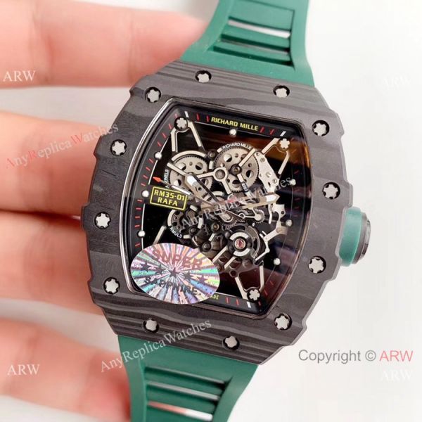 AAA Replica Richard Mille RM 035-01 Rafa Rafael Nadal Watch Green Rubber Band AAA Replica Richard Mille RM 035-01 Rafa Rafael Nadal Watch Green Rubber Band