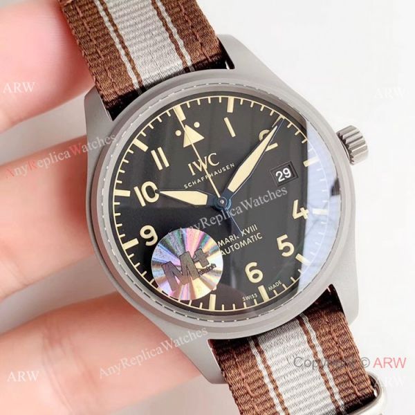 (M+) Swiss IWC Mark XVIII Replica Watch Titanium Nylon Strap (M+) Swiss IWC Mark XVIII Replica Watch Titanium Nylon Strap