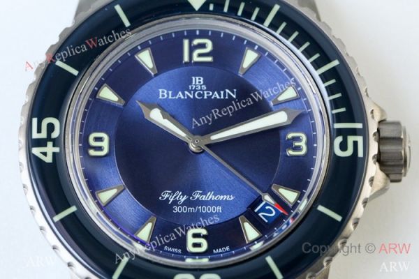 Swiss Copy Blancpain Fifty Fathoms Automatique Watch New Titanium Case Blue Dial Swiss Copy Blancpain Fifty Fathoms Automatique Watch New Titanium Case Blue Dial