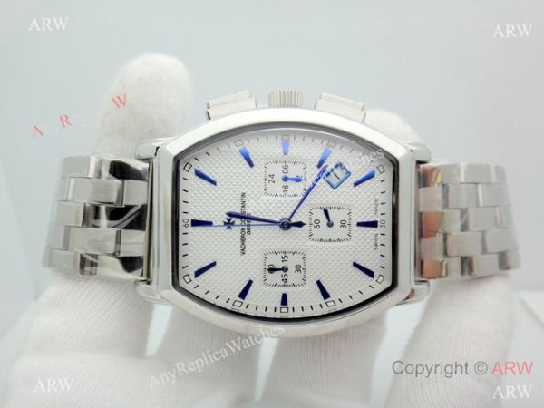 Vacheron Constantin Copy Watch Stainless steel Chronograph Blue Stick Vacheron Constantin Copy Watch Stainless steel Chronograph Blue Stick