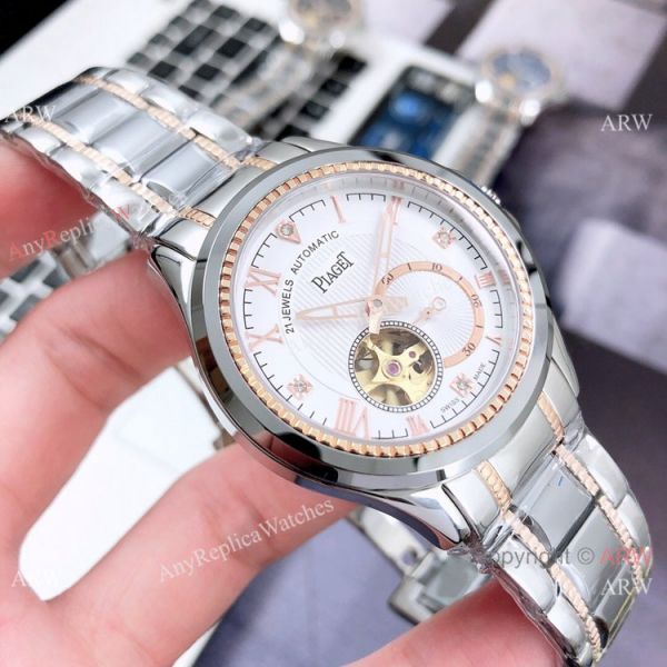 New Replica Piaget Tourbillon Watch 2-Tone Rose Gold Sapphire Glass New Replica Piaget Tourbillon Watch 2-Tone Rose Gold Sapphire Glass