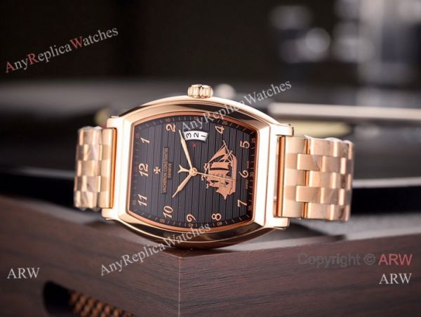 High Quality Vacheron Constantin Malte Stainless Steel Black Dial Watch High Quality Vacheron Constantin Malte Stainless Steel Black Dial Watch