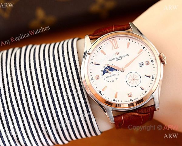 AAA Quality Copy Vacheron Constantin Geneve Watch with Moonphase Dial AAA Quality Copy Vacheron Constantin Geneve Watch with Moonphase Dial
