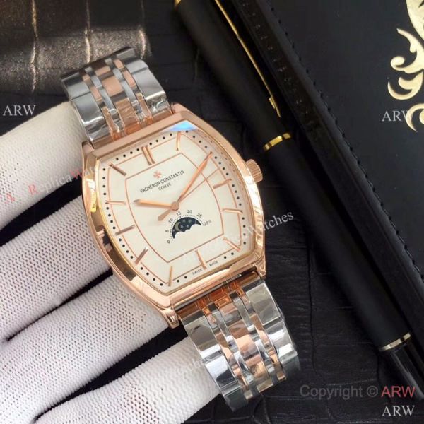 Stainless Steel Vacheron Constantin Replika Watch w/ Moon phase Stainless Steel Vacheron Constantin Replika Watch w/ Moon phase