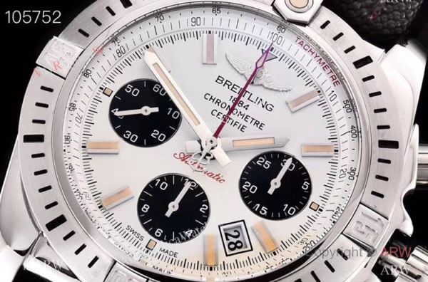 GF Replica Breitling Chronomat Aermacchi Asia 7750 Watch SS Panda Face GF Replica Breitling Chronomat Aermacchi Asia 7750 Watch SS Panda Face