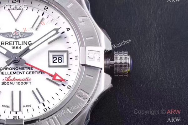 GF Factory Copy Breitling Avenger II GMT Watch SS Black Rubber Strap GF Factory Copy Breitling Avenger II GMT Watch SS Black Rubber Strap
