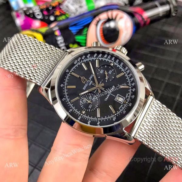 Clone Breitling Transocean Chronograph Watch Stainless Steel White Face 45mm Clone Breitling Transocean Chronograph Watch Stainless Steel White Face 45mm