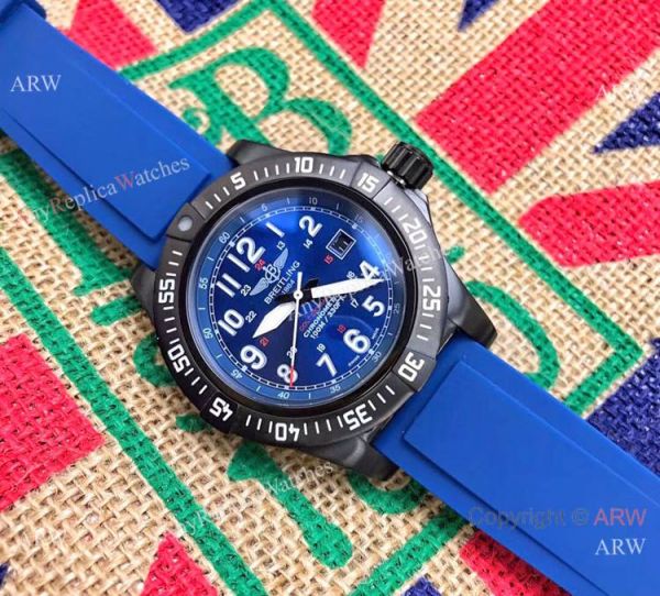 Breitling Colt Skyracer Chronometer Copy Watch Blue Rubber Strap Breitling Colt Skyracer Chronometer Copy Watch Blue Rubber Strap