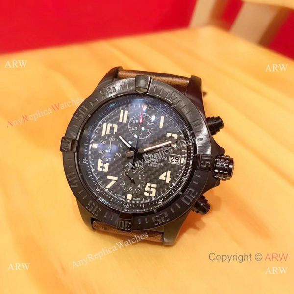 New Copy Breitling Super Avenger II 43mm Watch Black Steel New Copy Breitling Super Avenger II 43mm Watch Black Steel