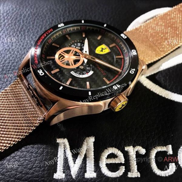Copy Ferrari Gran Premio Automatico Men Watch Rose Gold White Dial Copy Ferrari Gran Premio Automatico Men Watch Rose Gold White Dial