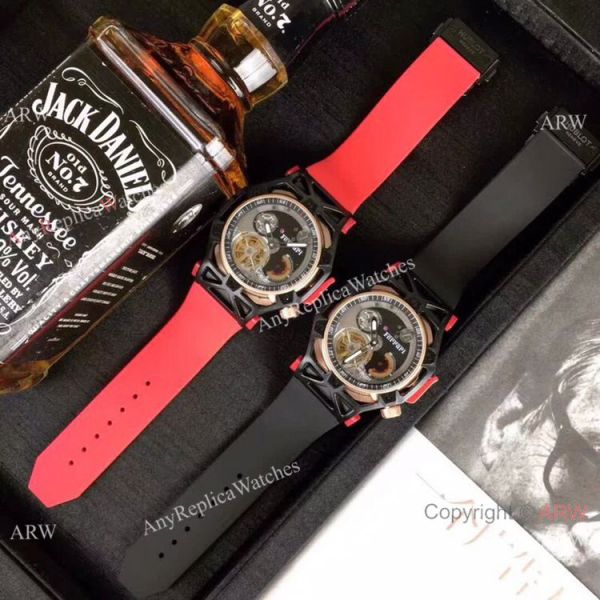 Replica Hublot Techframe Ferrari Tourbillon Watch Red Rubber Strap 43mm Replica Hublot Techframe Ferrari Tourbillon Watch Red Rubber Strap 43mm