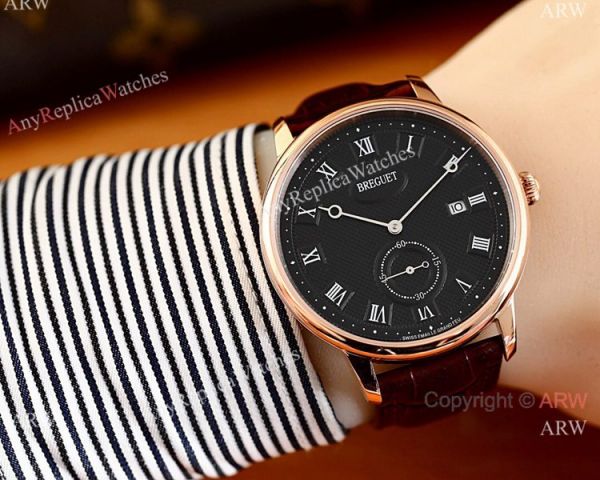 High Quality Breguet Classique Men Watch SS Black Roman Face High Quality Breguet Classique Men Watch SS Black Roman Face