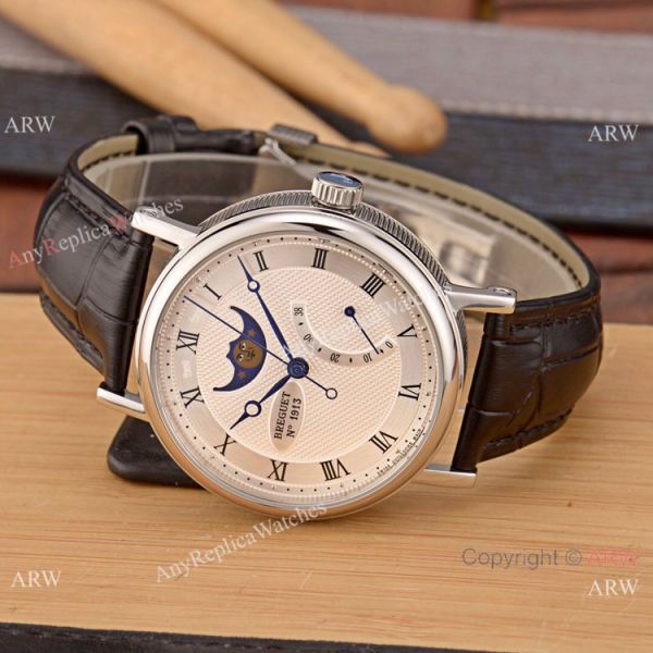 Breguet Classique Moon phase Replica Watch 2-Tone Rose Gold White Dial Breguet Classique Moon phase Replica Watch 2-Tone Rose Gold White Dial
