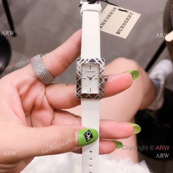 Japan Grade Burberry Ladies Watches SS Black Leather strap Japan Grade Burberry Ladies Watches SS Black Leather strap
