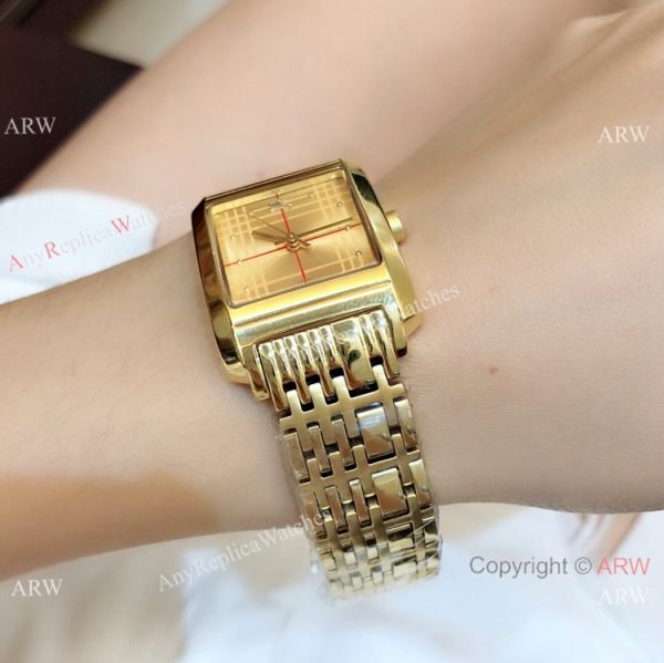 Replica Burberry All Gold Watch 25mm Women Size Quartz Movement Replica Burberry All Gold Watch 25mm Women Size Quartz Movement