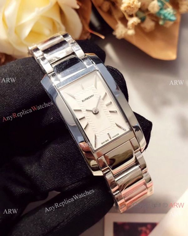Swiss Quality Replica Burberry Lady Watches Stainless Steel White Face Swiss Quality Replica Burberry Lady Watches Stainless Steel White Face