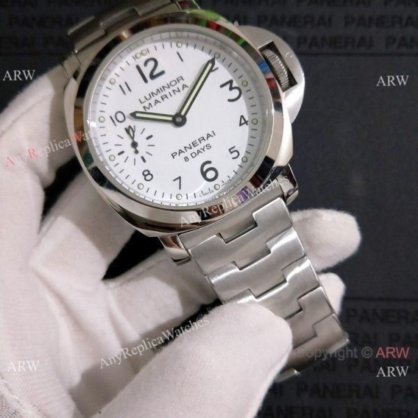 AAA Quality Panerai Luminor Marina 44mm Watch Stainless Steel White Face AAA Quality Panerai Luminor Marina 44mm Watch Stainless Steel White Face