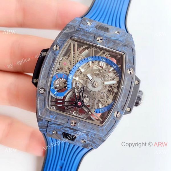 Swiss Replica Hublot Spirit of Big Bang Tourbillon Carbon Blue Watch 2019 New Swiss Replica Hublot Spirit of Big Bang Tourbillon Carbon Blue Watch 2019 New