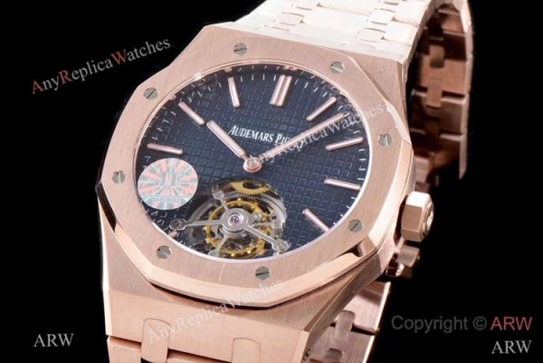 JF Replica Audemars Piguet Royal Oak 26510 Watch Rose Gold Blue Face 41mm JF Replica Audemars Piguet Royal Oak 26510 Watch Rose Gold Blue Face 41mm