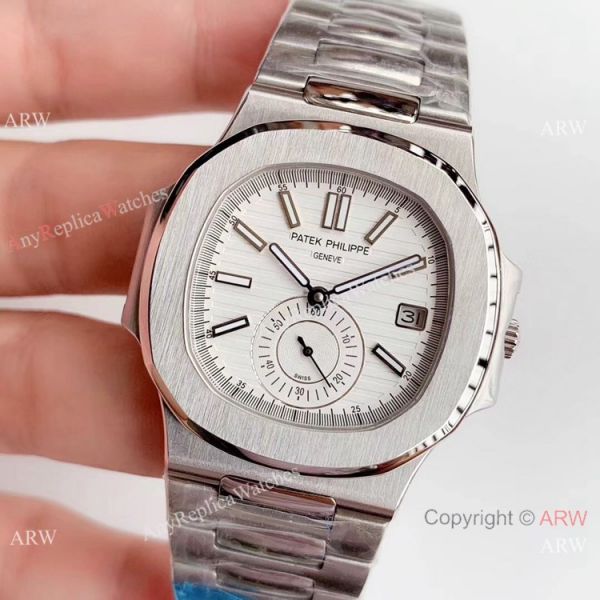 Super Replica Patek Philippe Nautilus Stainless steel White Face Watch Swiss Copy Super Replica Patek Philippe Nautilus Stainless steel White Face Watch Swiss Copy