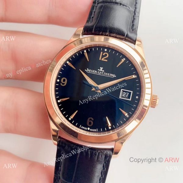 ZF Factory Jaeger-LeCoultre Master Control 39mm Watch Rose Gold Black Face ZF Factory Jaeger-LeCoultre Master Control 39mm Watch Rose Gold Black Face