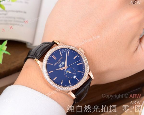 Patek Philippe Geneve Calatrava Blue Dial Watch Best Knock off Watches China Patek Philippe Geneve Calatrava Blue Dial Watch Best Knock off Watches China