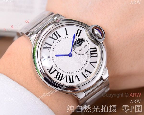 Replica Cartier Ballon Bleu de Moon phase 43mm Watch Automatic Replica Cartier Ballon Bleu de Moon phase 43mm Watch Automatic