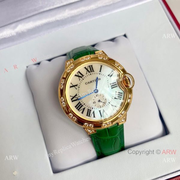 Copy Cartier Ballon Bleu 36mm Watch Yellow Gold White MOP Dial Copy Cartier Ballon Bleu 36mm Watch Yellow Gold White MOP Dial