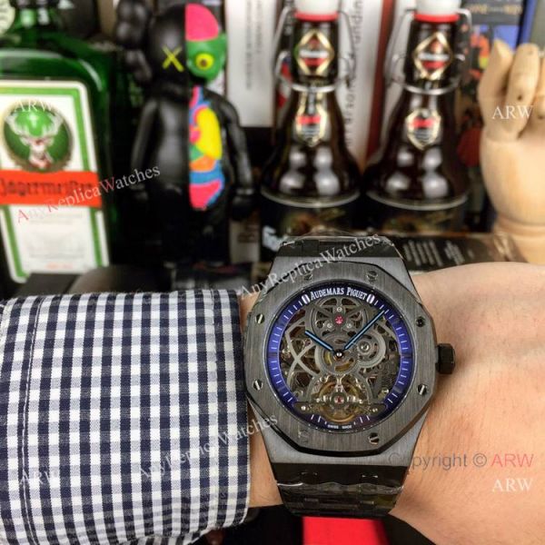 New Style Fake AP Skeleton Watch Audemars Piguet Royal Oak Gold Inner Watch New Style Fake AP Skeleton Watch Audemars Piguet Royal Oak Gold Inner Watch
