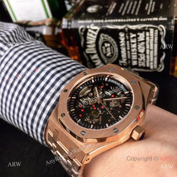 Copy Audemars Piguet Royal Oak Skeleton Rose Gold Watch 44mm Copy Audemars Piguet Royal Oak Skeleton Rose Gold Watch 44mm
