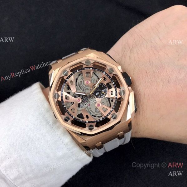 New Copy Audemars Piguet Royal Oak Offshore Limited Edition Watch Rose Gold Grey Face New Copy Audemars Piguet Royal Oak Offshore Limited Edition Watch Rose Gold Grey Face