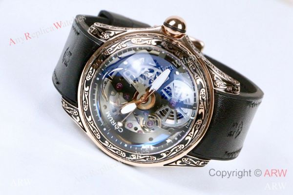 Corum Bubble Squelette &8216;Tattoo Rose Gold Watch Replica Corum Watches Corum Bubble Squelette &8216;Tattoo Rose Gold Watch Replica Corum Watches
