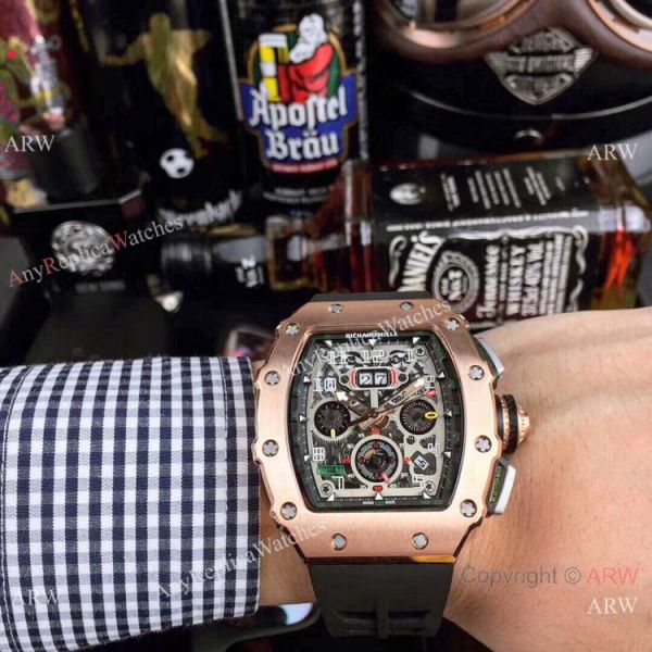New Richard Mille Flyback RM 11-03 Replica Watches All Black New Richard Mille Flyback RM 11-03 Replica Watches All Black