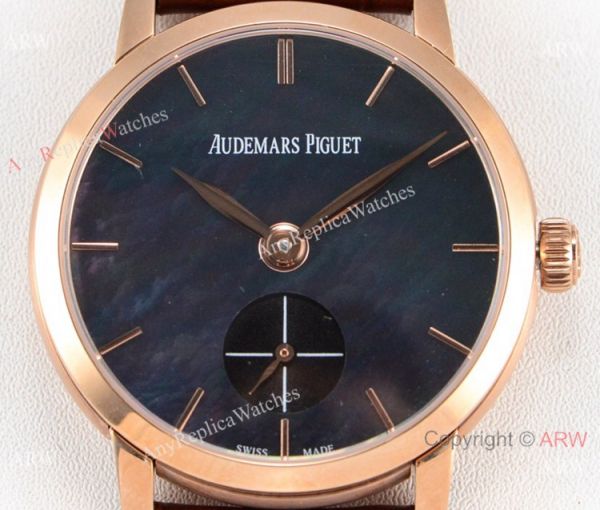 GB Factory replica Audemars Piguet Jules Audemars Rose Gold Black MOP Dial Watch GB Factory replica Audemars Piguet Jules Audemars Rose Gold Black MOP Dial Watch