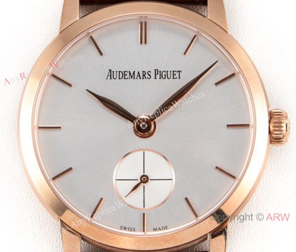 Swiss replica Audemars Piguet Jules Audemars Rose Gold Silver Face Watch GB Factory Swiss replica Audemars Piguet Jules Audemars Rose Gold Silver Face Watch GB Factory