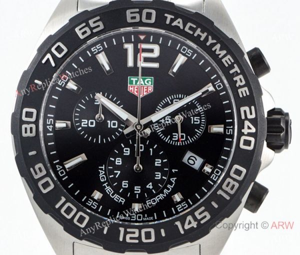 Swiss Grade Tag Heuer Formula 1 QUARTZ Watch Stainless Steel Black Bezel Swiss Grade Tag Heuer Formula 1 QUARTZ Watch Stainless Steel Black Bezel