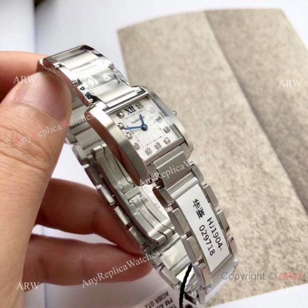 Swiss Quality Copy Cartier Tank Francaise CC 708 177 Lady watch Diamond Markers Swiss Quality Copy Cartier Tank Francaise CC 708 177 Lady watch Diamond Markers