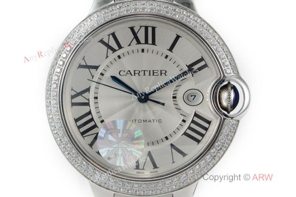 (CR) Swiss Grade Ballon Bleu de Cartier Watch Copy Stainless Steel 42mm (CR) Swiss Grade Ballon Bleu de Cartier Watch Copy Stainless Steel 42mm
