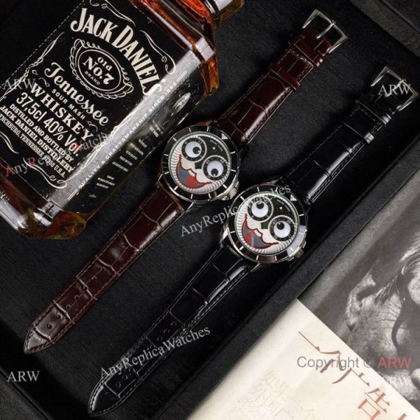 New Copy Konstantin Chaykin Joker Watch Black Bezel Leather Strap New Copy Konstantin Chaykin Joker Watch Black Bezel Leather Strap