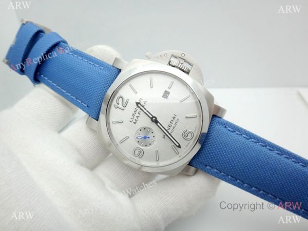 Copy Panerai Luminor Marina PAM 687 Automatic Watch SS Blue Leather Strap Copy Panerai Luminor Marina PAM 687 Automatic Watch SS Blue Leather Strap